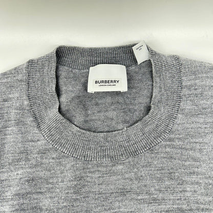 BURBERRY バーバリー 8063634 グレー オークリーフクレスト ニット トップス