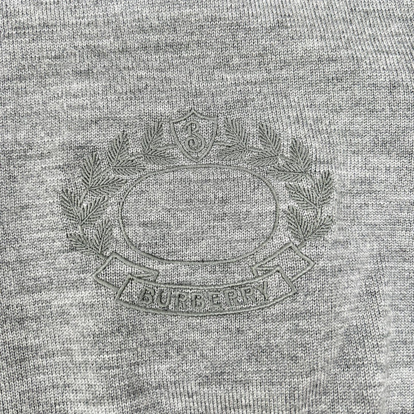 BURBERRY バーバリー 8063634 グレー オークリーフクレスト ニット トップス
