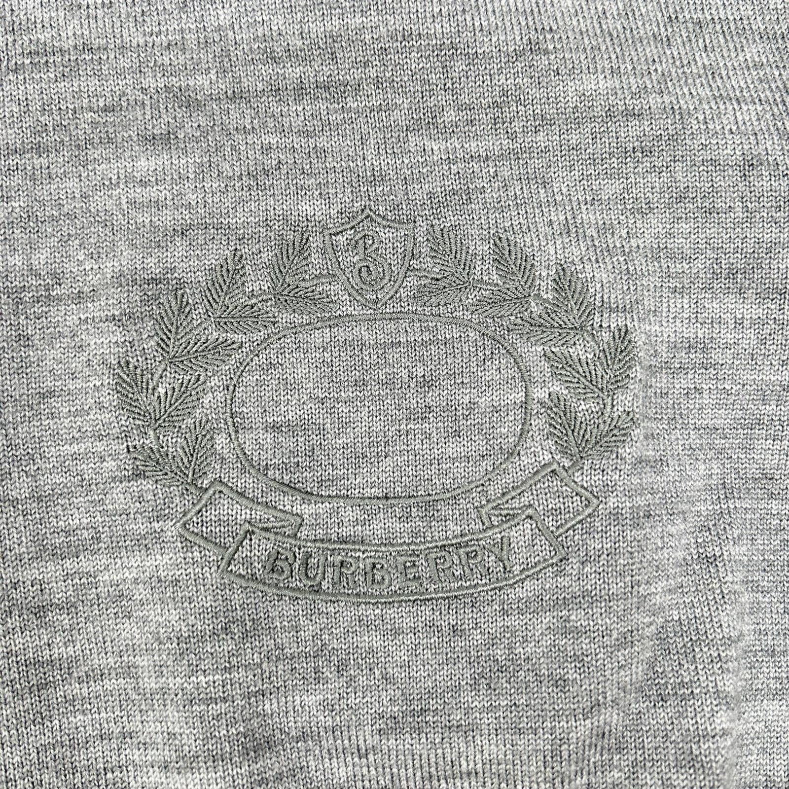 BURBERRY バーバリー 8063634 グレー オークリーフクレスト ニット トップス