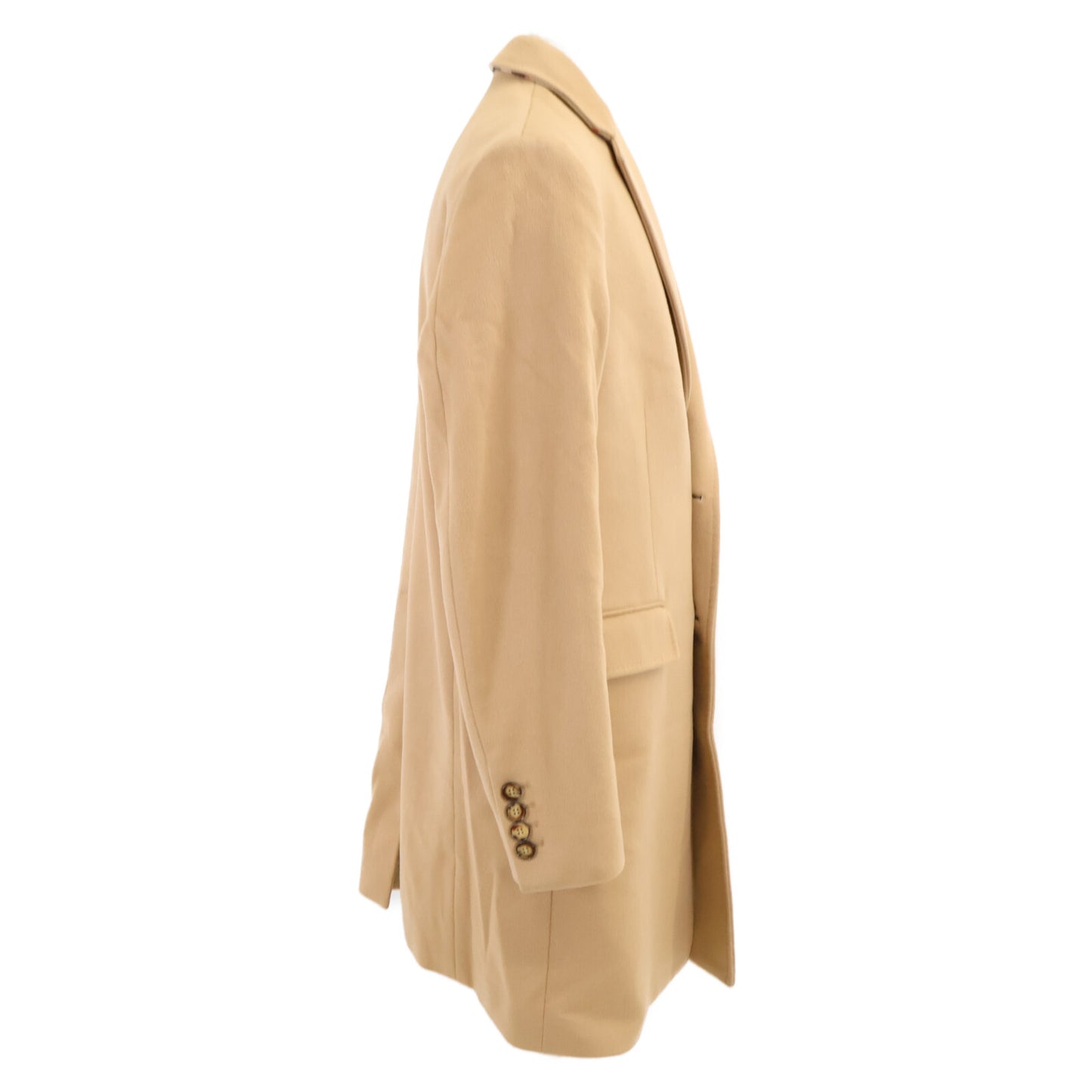BURBERRY バーバリー 【美品/国内正規】8058261 カシミヤ混ウール ノッチドラペル チェスター コート