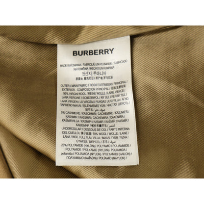 BURBERRY バーバリー 【美品/国内正規】8058261 カシミヤ混ウール ノッチドラペル チェスター コート