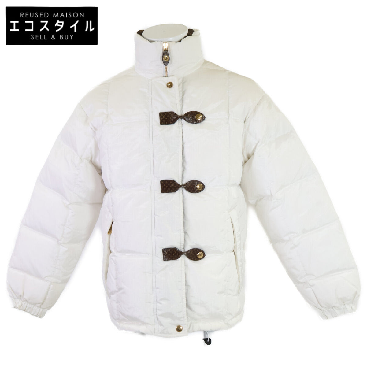 LOUIS VUITTON Officially distributed in Japan, 2023 model 1AF474/RM232W RD7 FPOW30 Monogram Accent Pillow down jacket
