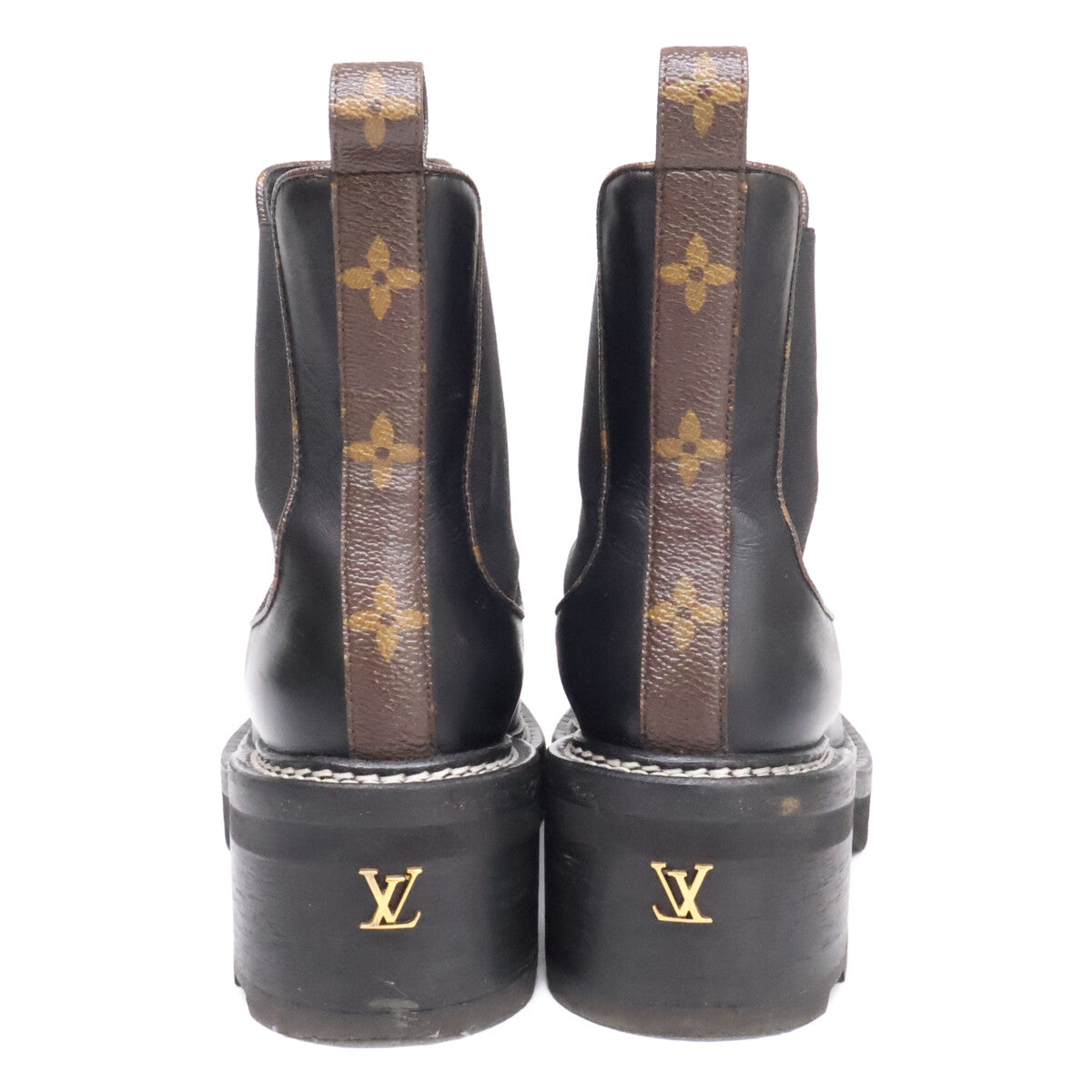 LOUIS VUITTON ルイヴィトン 21年製 LVボブール・ライン アンクルブーツ シューズ