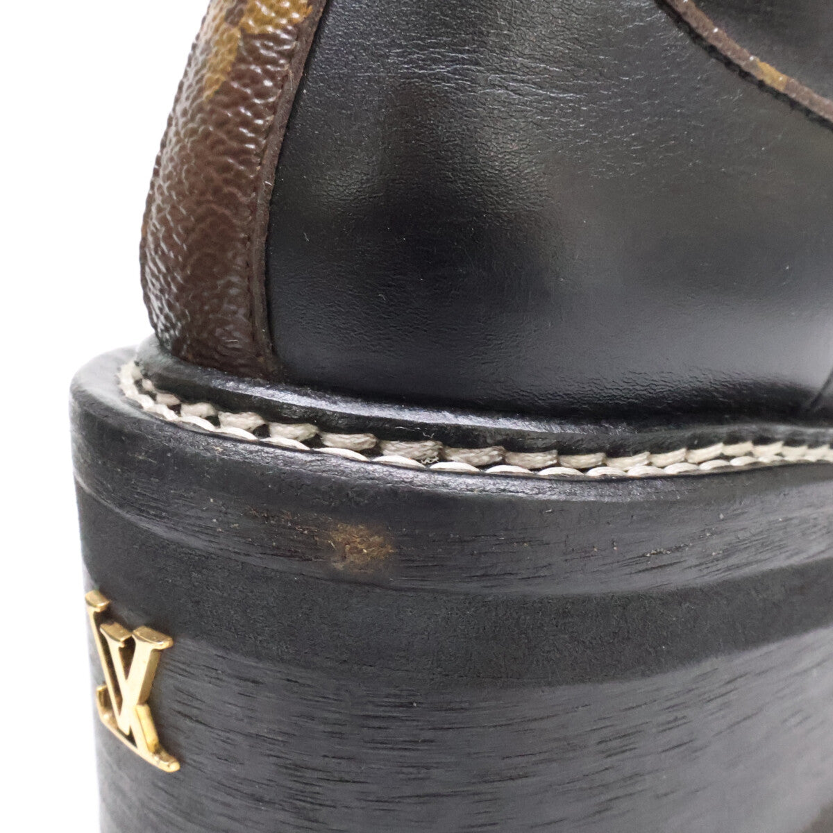 LOUIS VUITTON ルイヴィトン 21年製 LVボブール・ライン アンクルブーツ シューズ