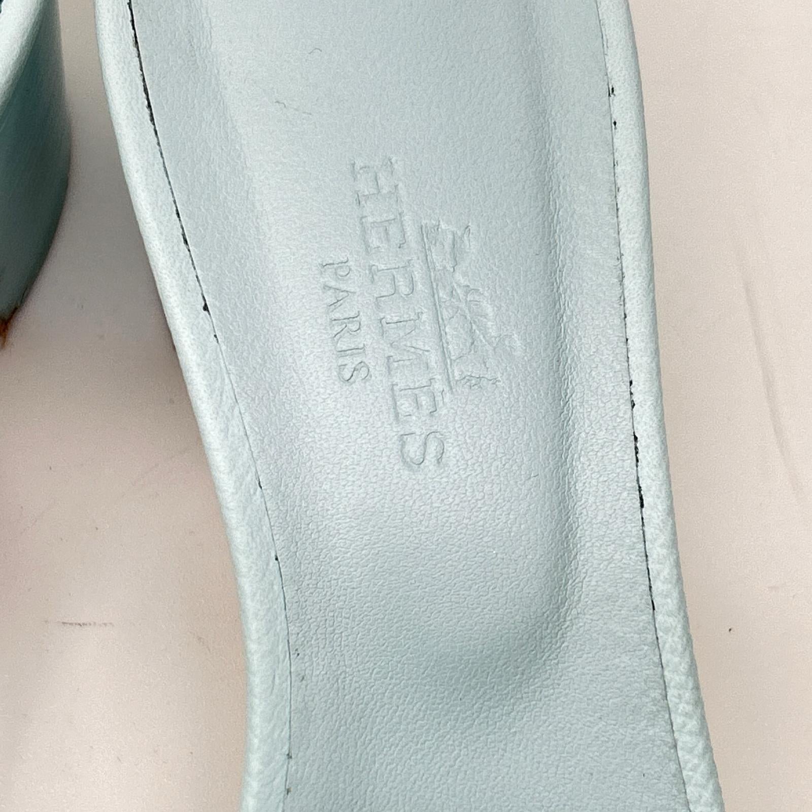 HERMES エルメス オアジス チャンキーヒール サンダル シューズ