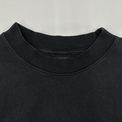 BALENCIAGA バレンシアガ ブラック 764235 I LOVE PARIS Tシャツ トップス