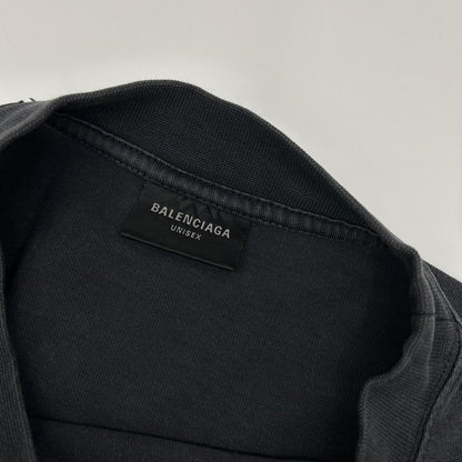 BALENCIAGA バレンシアガ ブラック 764235 I LOVE PARIS Tシャツ トップス