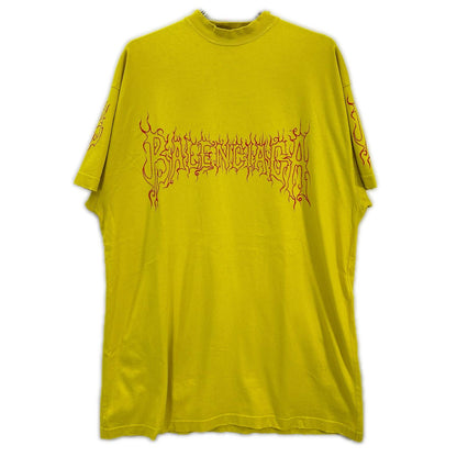 BALENCIAGA Yellow 739028 DARKWAVE Oversized T-Shirt Top
