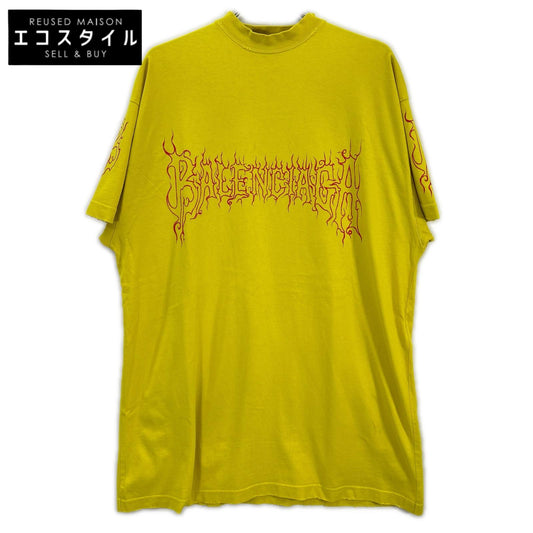 BALENCIAGA バレンシアガ イエロー 739028 DARKWAVE オーバーサイズTシャツ トップス