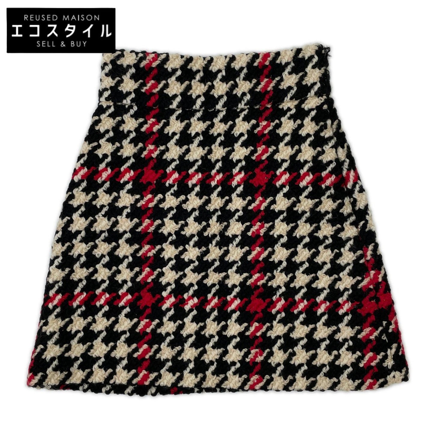 MIUMIU Miu Miu MG835 Houndstooth Pattern Skirt Skirt