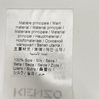 KENZO ケンゾー ライトブルー シルク フラワープリント ワンピース ワンピース