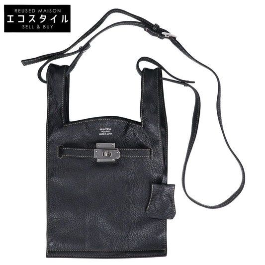 beautifulpeople ビューティフルピープル 【美品】611951 シュリンクレザー ショルダーバッグ