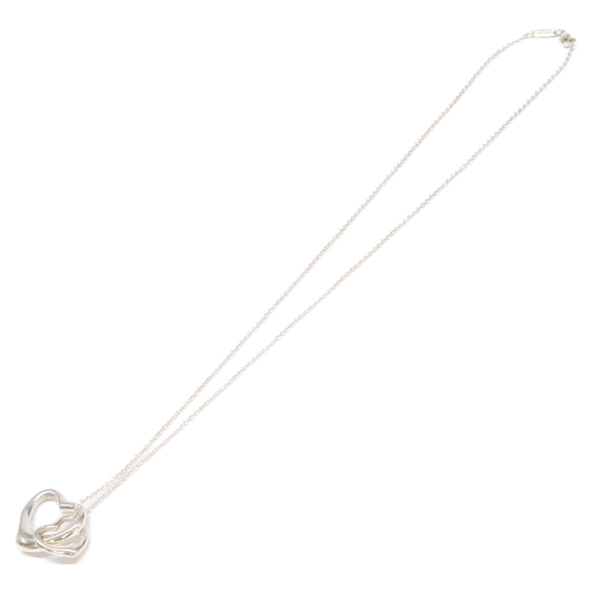 TIFFANY&Co. ティファニー 925 エルサペレッティ ダブルオープンハート ネックレス