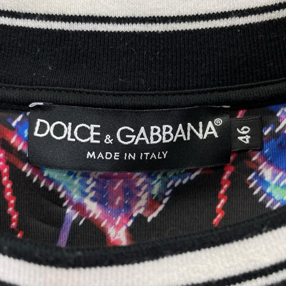 DOLCE&GABBANA ドルチェアンドガッバーナ G9XF7Z ブラック 総柄 スウェット トップス
