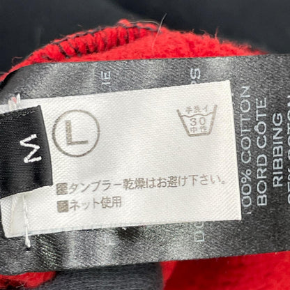 BALMAIN バルマン レッド チェック 切り替えパーカー トップス