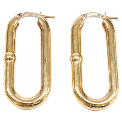 BOTTEGA VENETA Bottega Veneta 707795 VAHU0 8120 Ag925 Oval Hoop Earrings