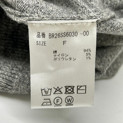 BRILL ブリル R26SS6030 グレー ノースリーブカーディガン ベスト