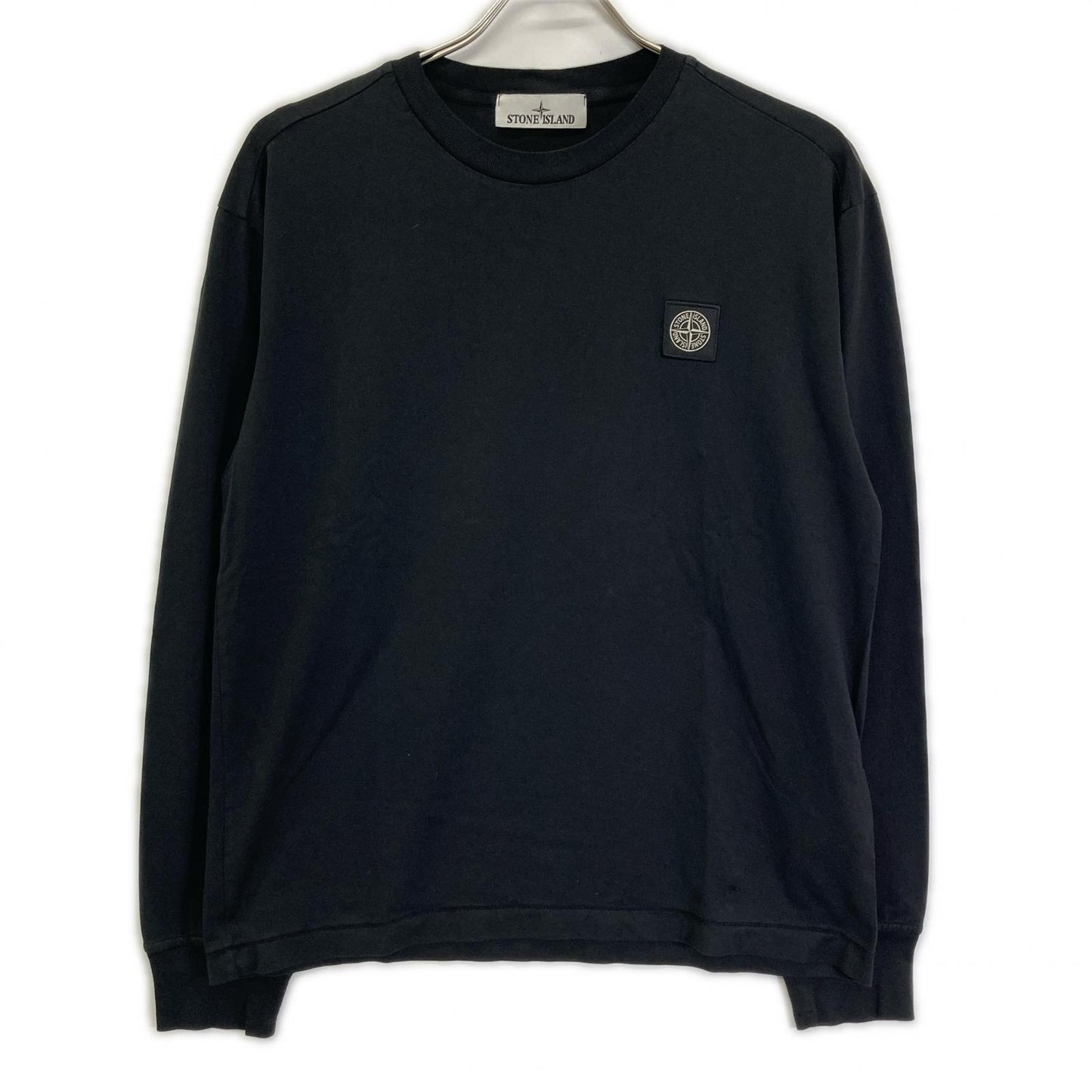 STONE ISLAND ストーンアイランド ブラック 791522713 ロゴパッチ 長袖シャツ トップス
