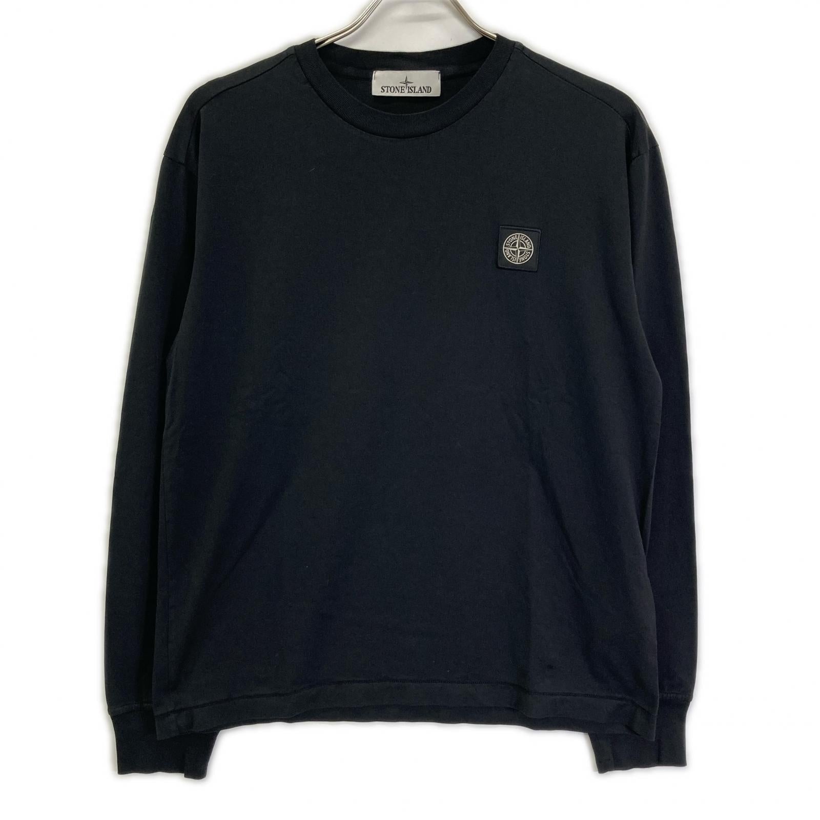 STONE ISLAND ストーンアイランド ブラック 791522713 ロゴパッチ 長袖シャツ トップス