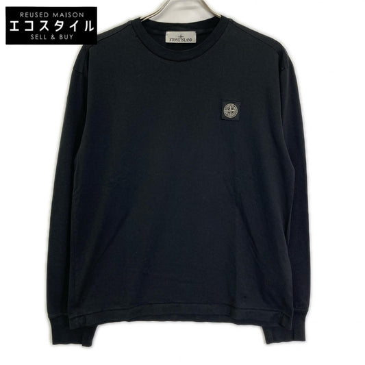 STONE ISLAND ストーンアイランド ブラック 791522713 ロゴパッチ 長袖シャツ トップス