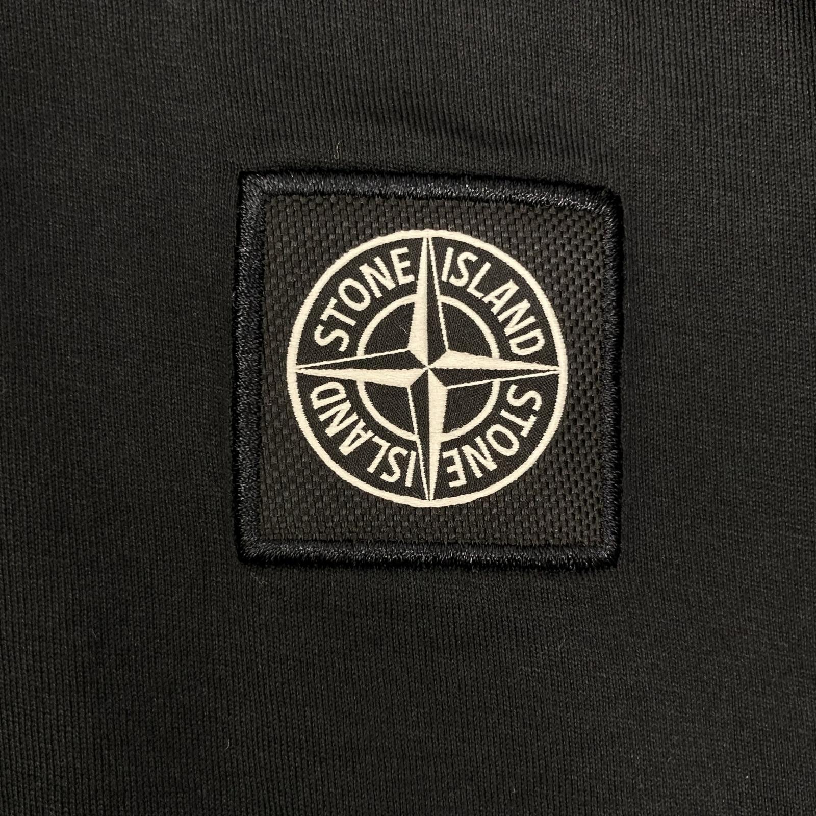 STONE ISLAND ストーンアイランド ブラック 791522713 ロゴパッチ 長袖シャツ トップス