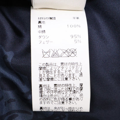 HERMES エルメス 【美品/国内正規】セリエボタン ラムレザー ダウンジャケット ジャケット