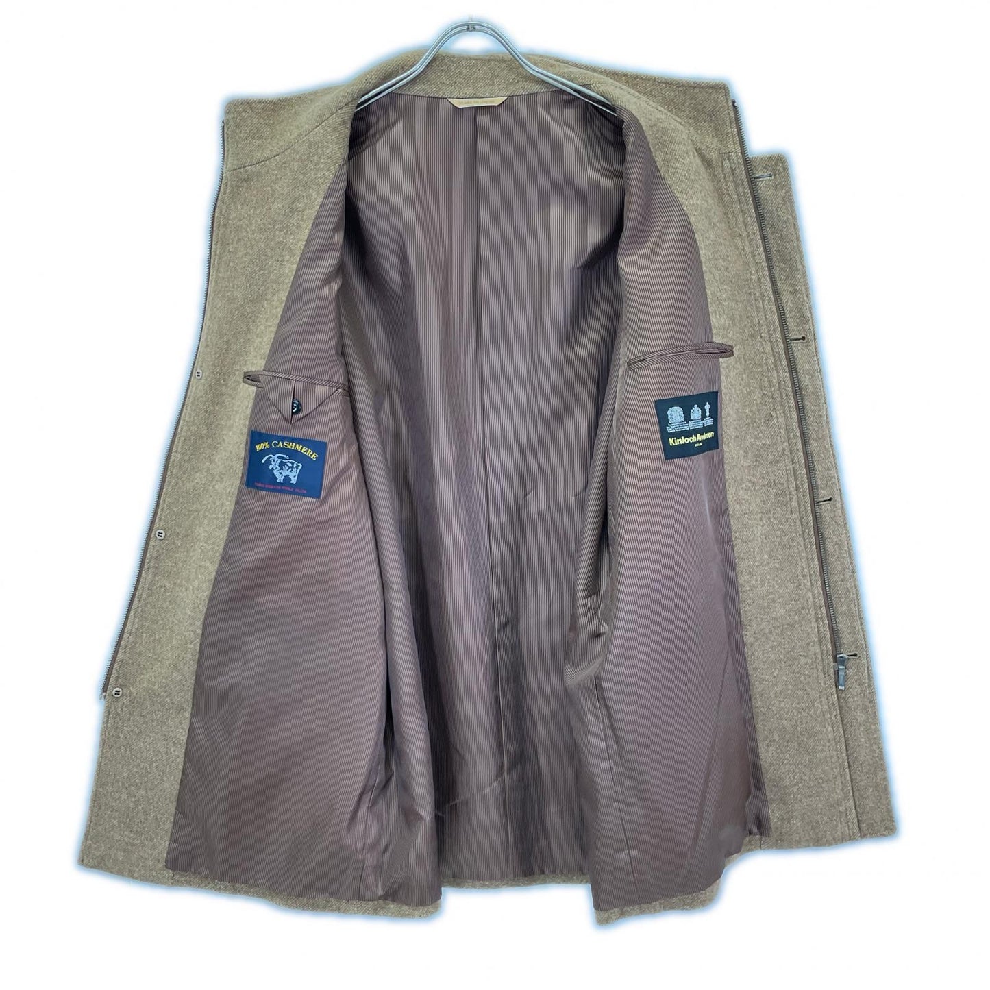 Kinloch Anderson キンロックアンダーソン カシミヤ100% ジップ コート コート