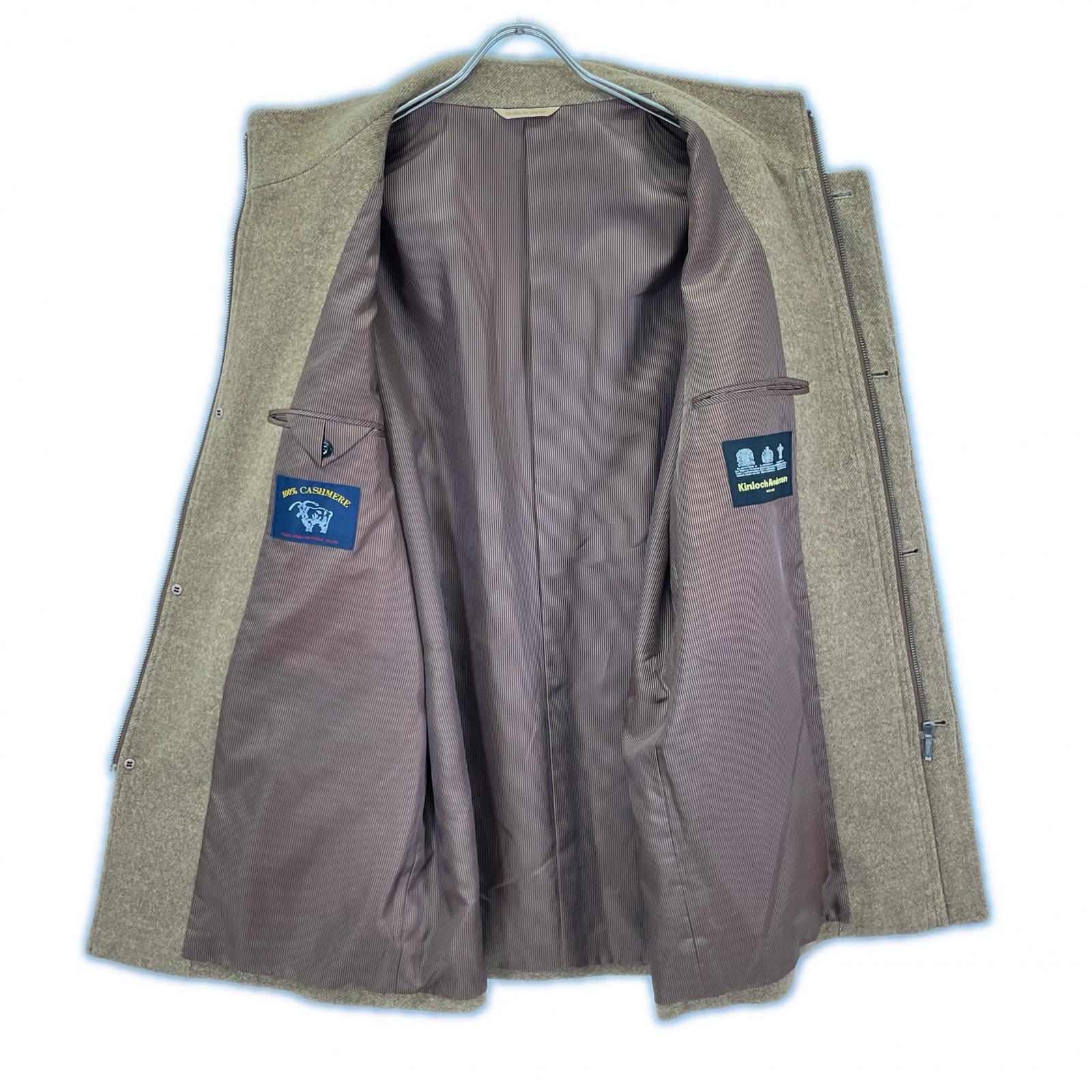 Kinloch Anderson キンロックアンダーソン カシミヤ100% ジップ コート コート