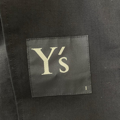 Y's ワイズ ブラック クロップド ジャケット ジャケット