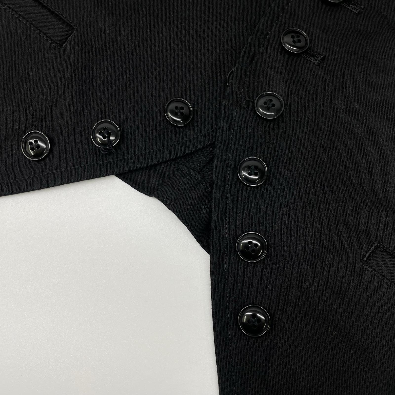 Y's ワイズ ブラック クロップド ジャケット ジャケット