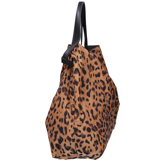 JIMMY CHOO ジミーチュウ レオパード柄 ナイロン トートバッグ
