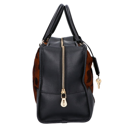 LOEWE ロエベ アマソナ36 レオパード ハラコ アイコンチャーム ハンドバッグ