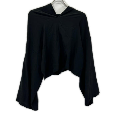 YOHJI YAMAMOTO +NOIR ヨウジヤマモトプリュスノアール NE-J03-403 Black Silk Asymmetrical Suit Set