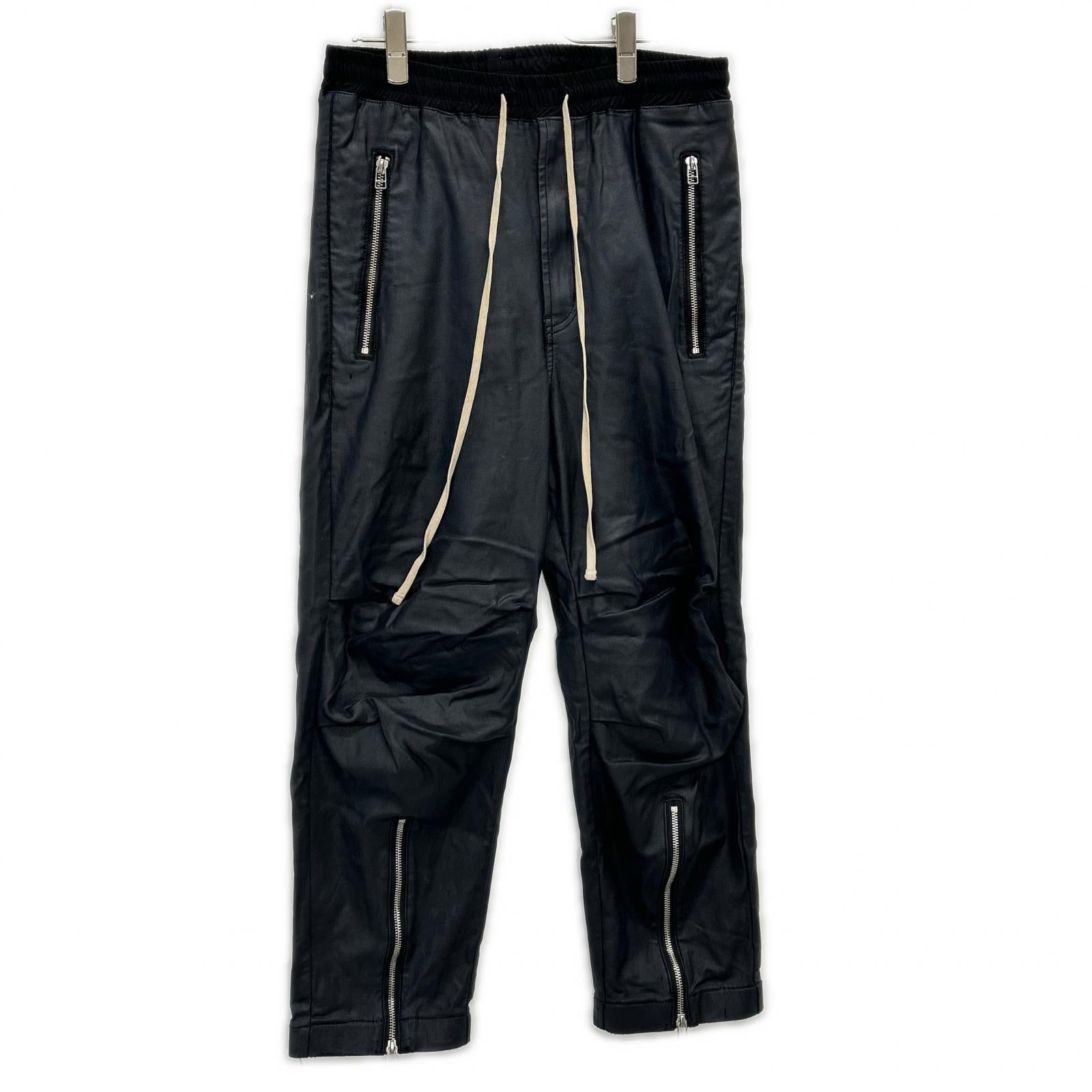 DANKE SCHON ダンケシェーン 23AW 23A-PTL060-DS ブラック コーティングジップパンツ ボトムス