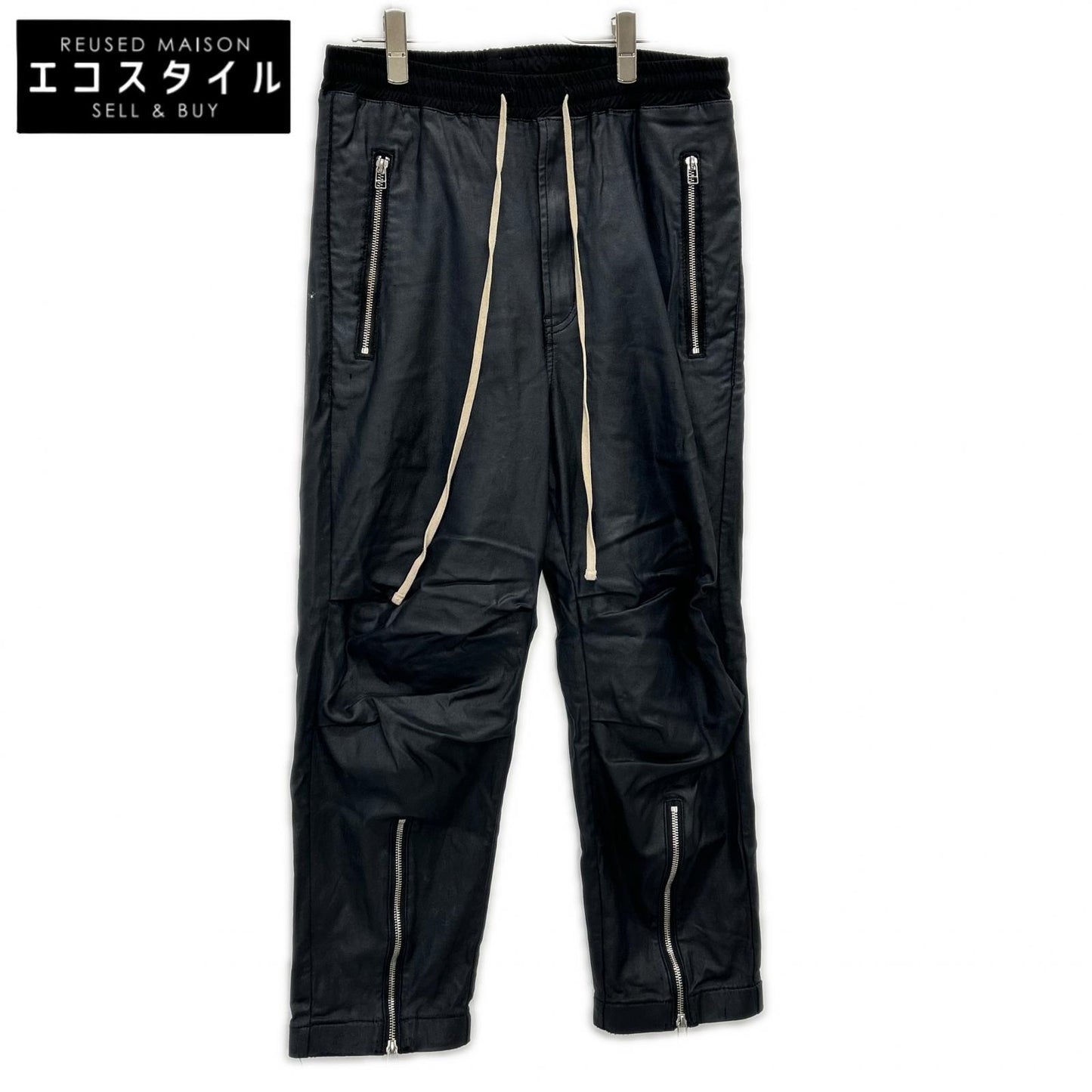 DANKE SCHON ダンケシェーン 23AW 23A-PTL060-DS ブラック コーティングジップパンツ ボトムス
