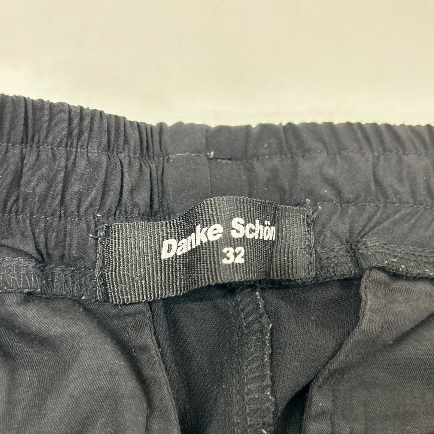 DANKE SCHON ダンケシェーン 23AW 23A-PTL060-DS ブラック コーティングジップパンツ ボトムス