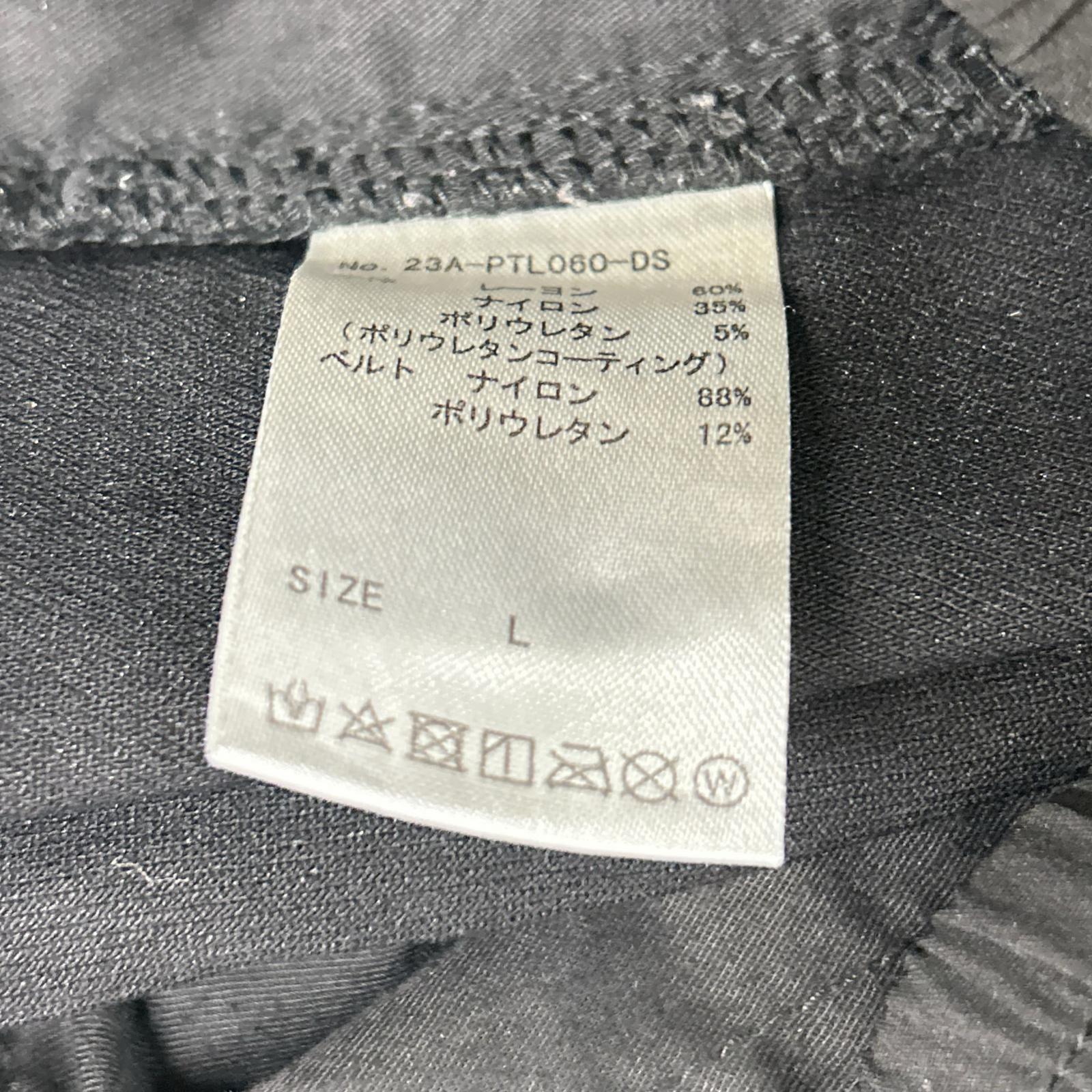 DANKE SCHON ダンケシェーン 23AW 23A-PTL060-DS ブラック コーティングジップパンツ ボトムス