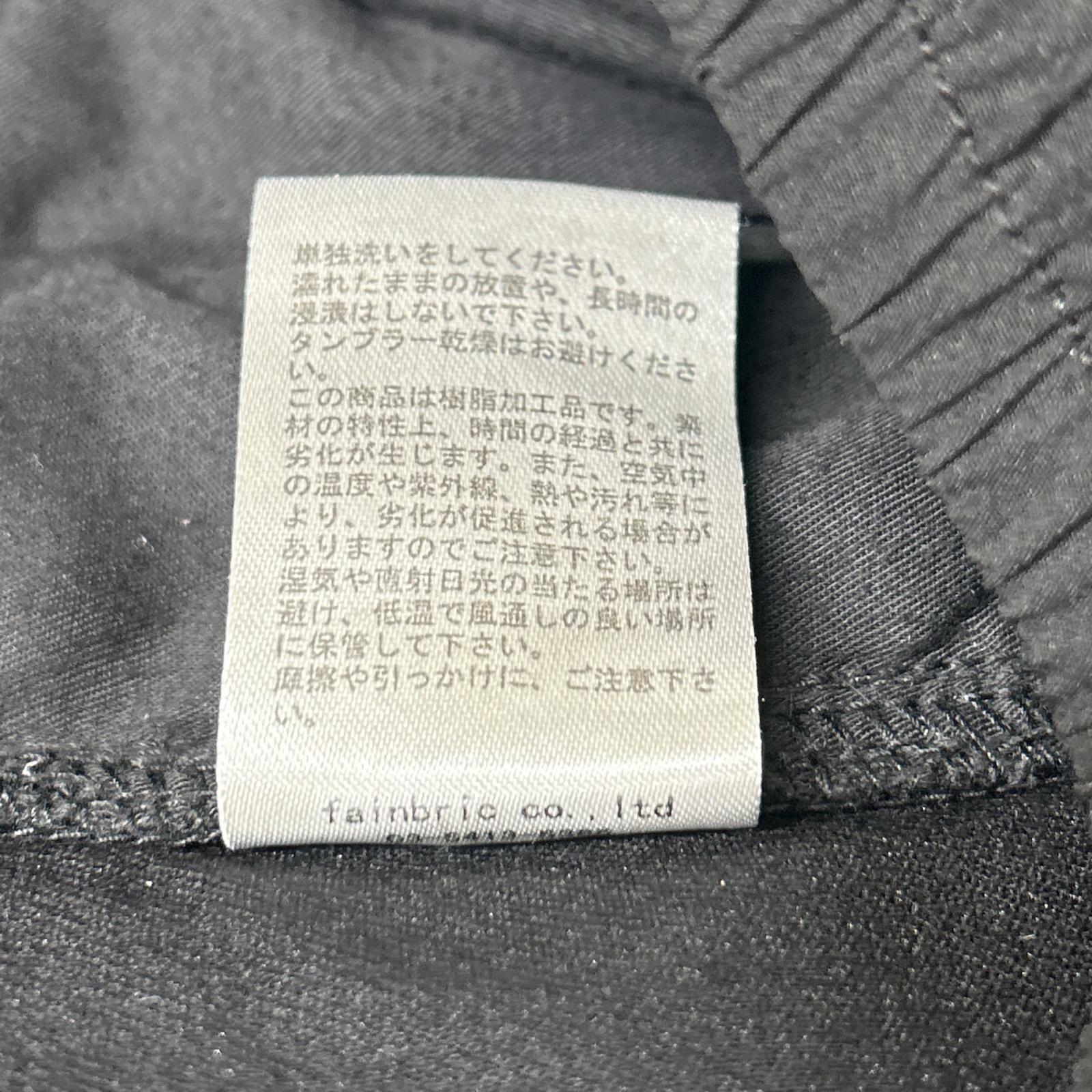 DANKE SCHON ダンケシェーン 23AW 23A-PTL060-DS ブラック コーティングジップパンツ ボトムス