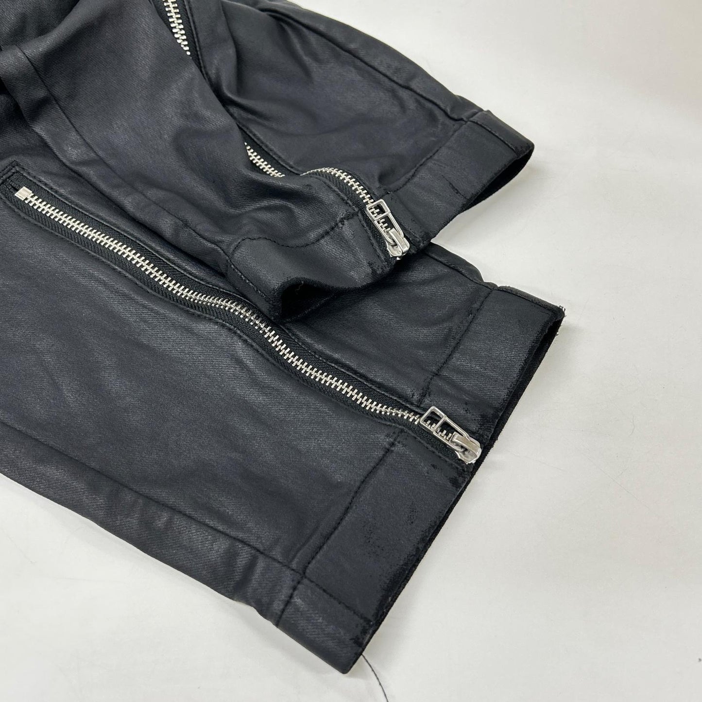 DANKE SCHON ダンケシェーン 23AW 23A-PTL060-DS ブラック コーティングジップパンツ ボトムス