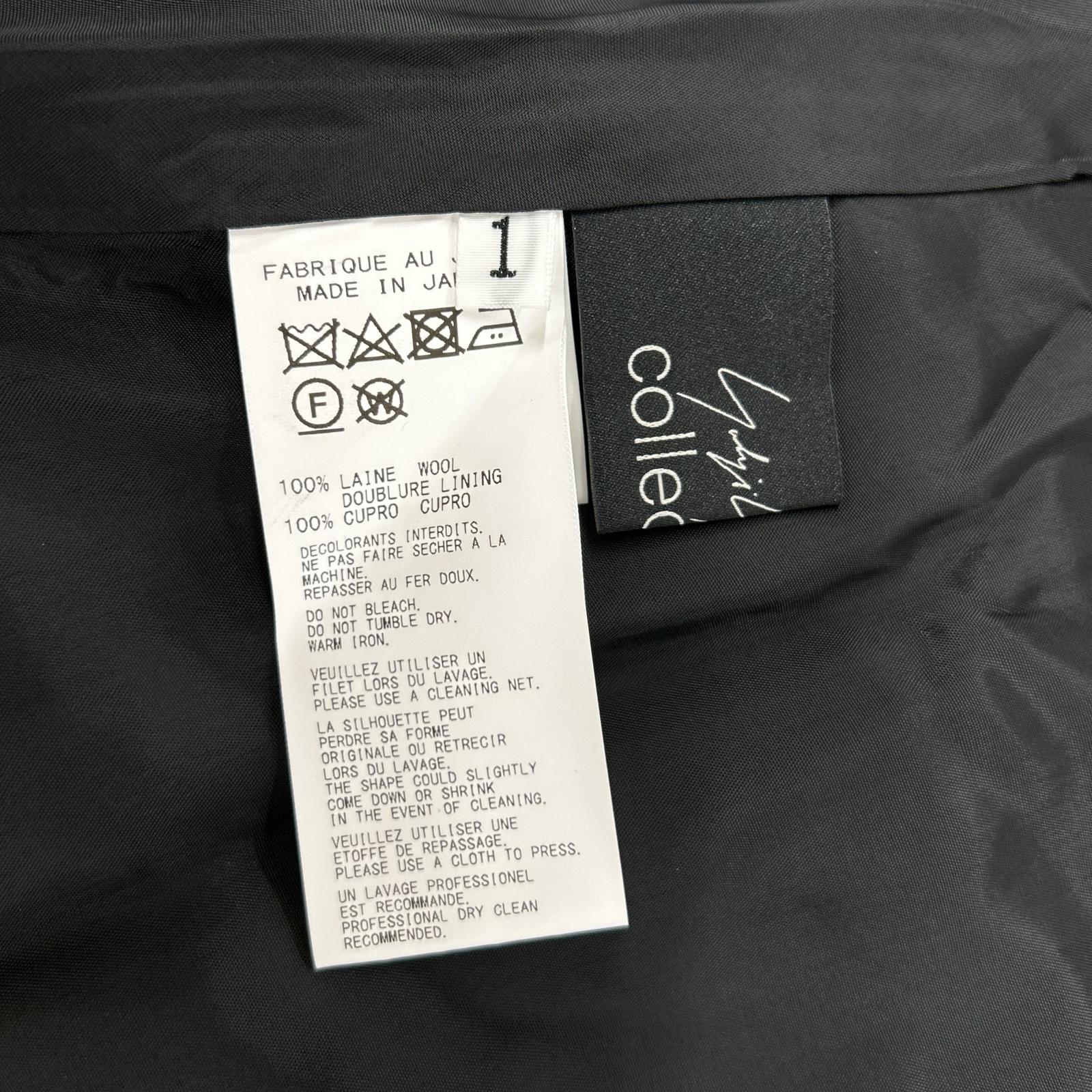 yohjiyamamoto ヨウジヤマモト 22AW ブラック FE-J66-100 ウール100 ペプラムデザイン ジャケット ジャケット