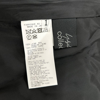 yohjiyamamoto ヨウジヤマモト 22AW ブラック FE-J66-100 ウール100 ペプラムデザイン ジャケット ジャケット
