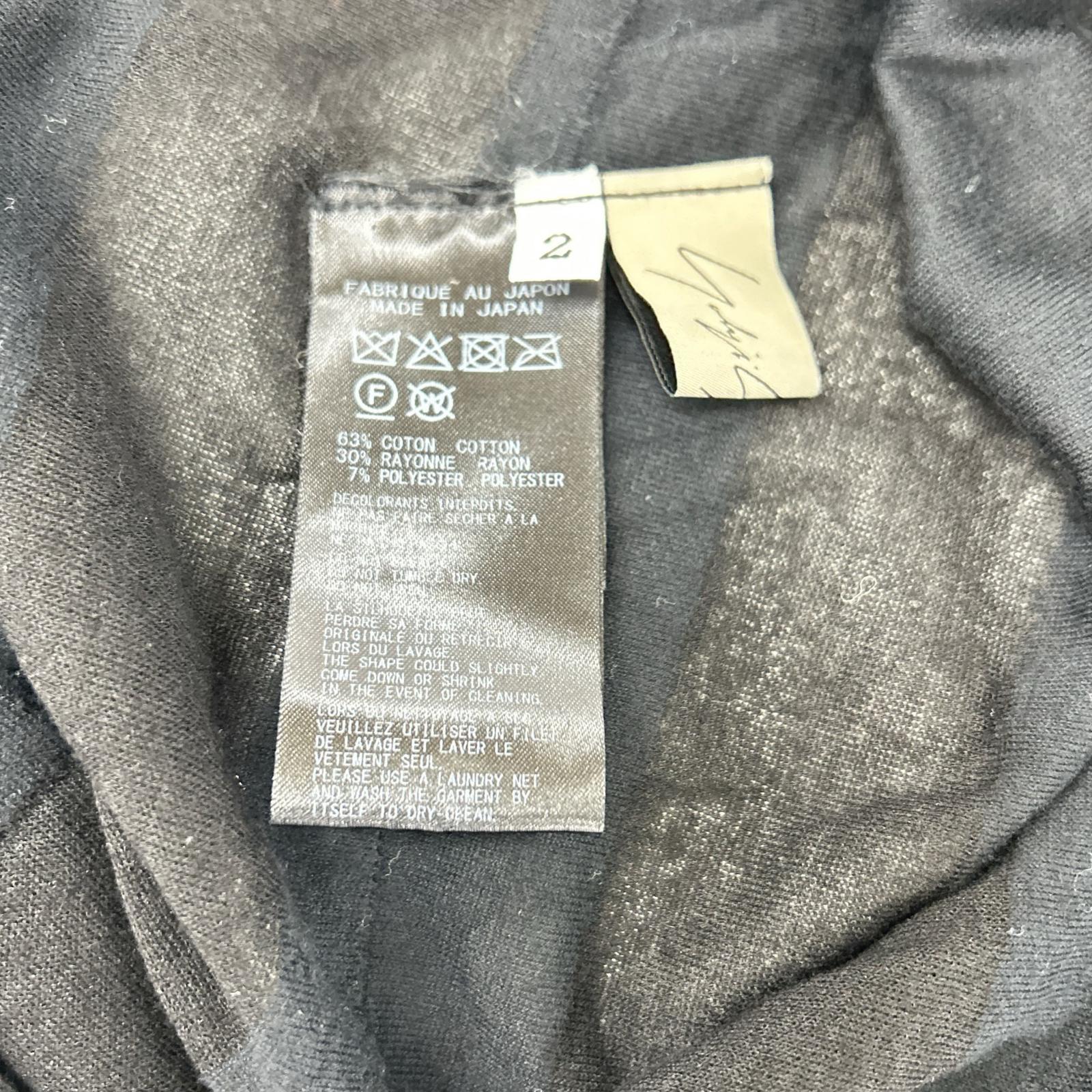 yohjiyamamoto ヨウジヤマモト ブラック FK-T31-077 TUCK JACQUARD GATHER DETAIL カーディガン トップス