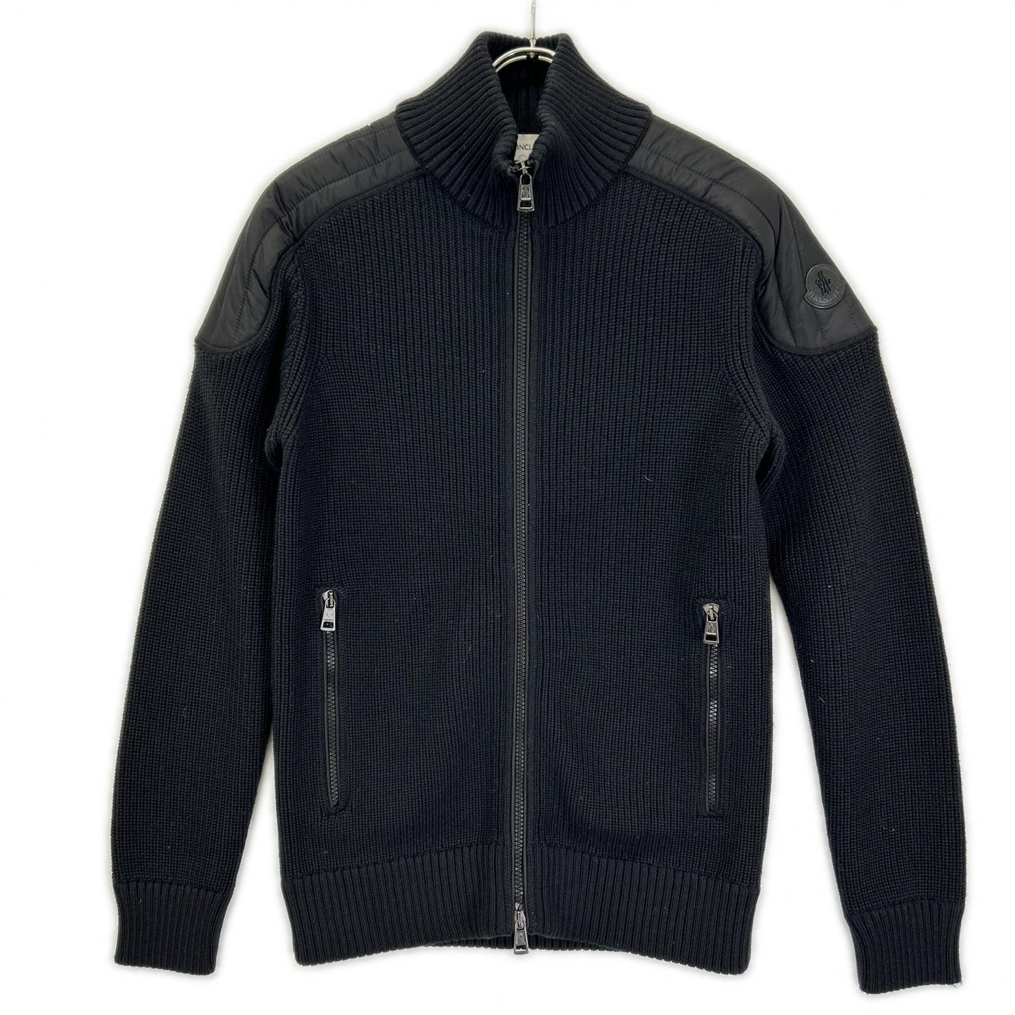 MONCLER モンクレール ブラック MAGLIONE TRICOT 切替 CARDIGAN ジャケット
