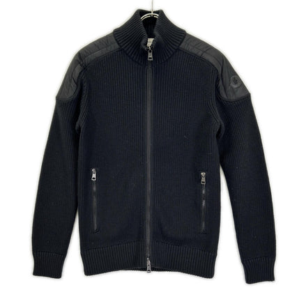 MONCLER モンクレール ブラック MAGLIONE TRICOT 切替 CARDIGAN ジャケット