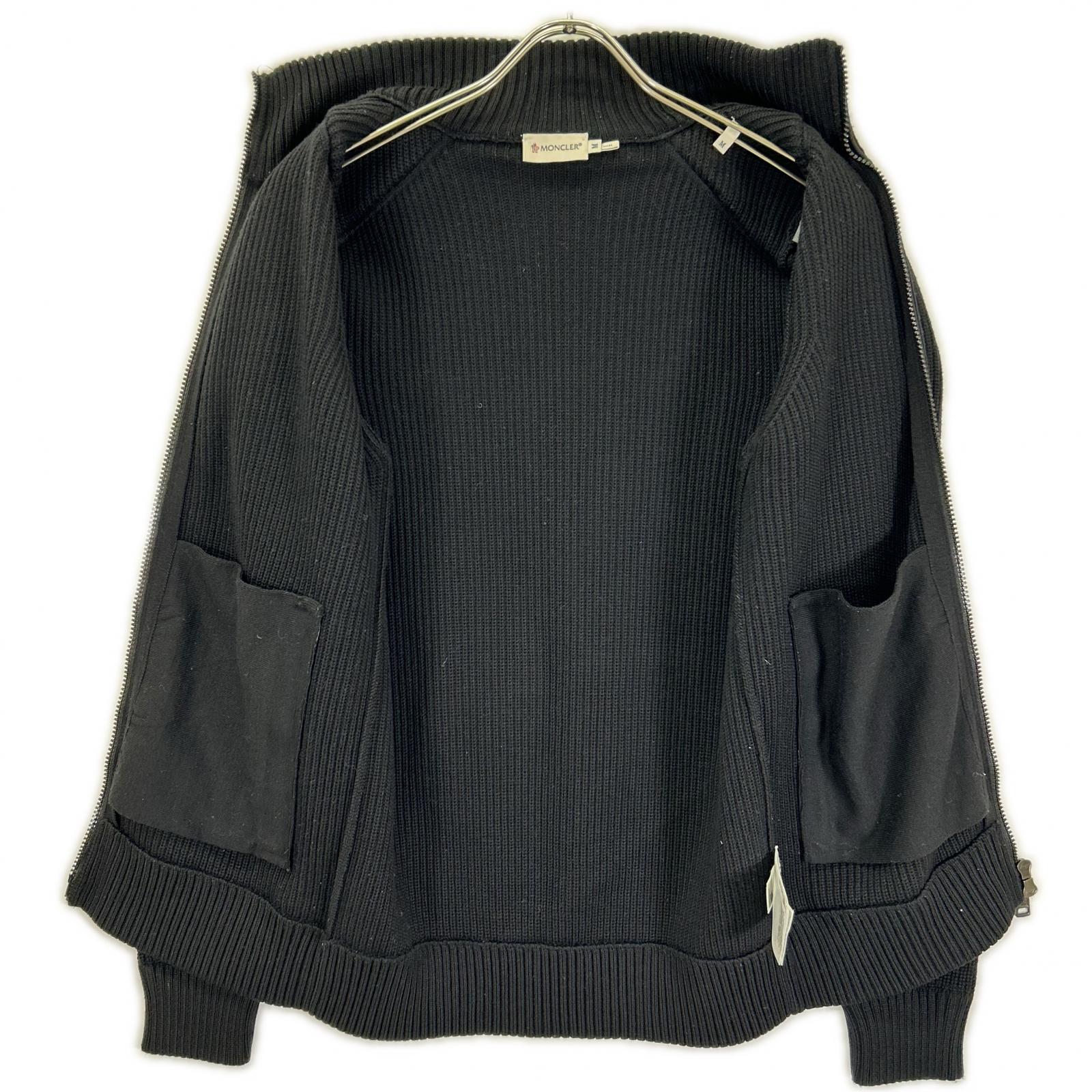 MONCLER モンクレール ブラック MAGLIONE TRICOT 切替 CARDIGAN ジャケット
