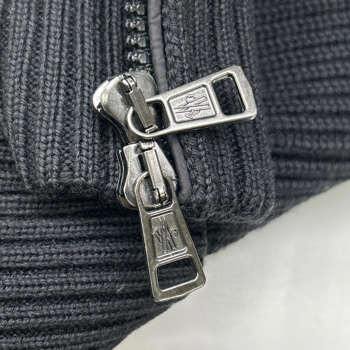 MONCLER モンクレール ブラック MAGLIONE TRICOT 切替 CARDIGAN ジャケット