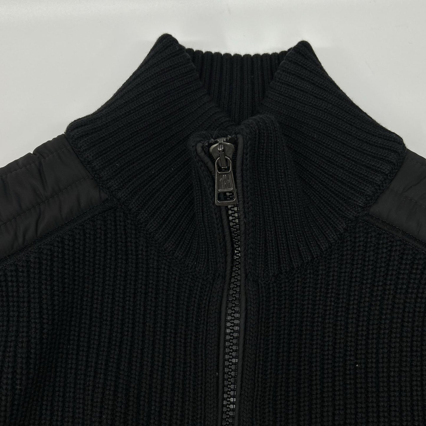 MONCLER モンクレール ブラック MAGLIONE TRICOT 切替 CARDIGAN ジャケット