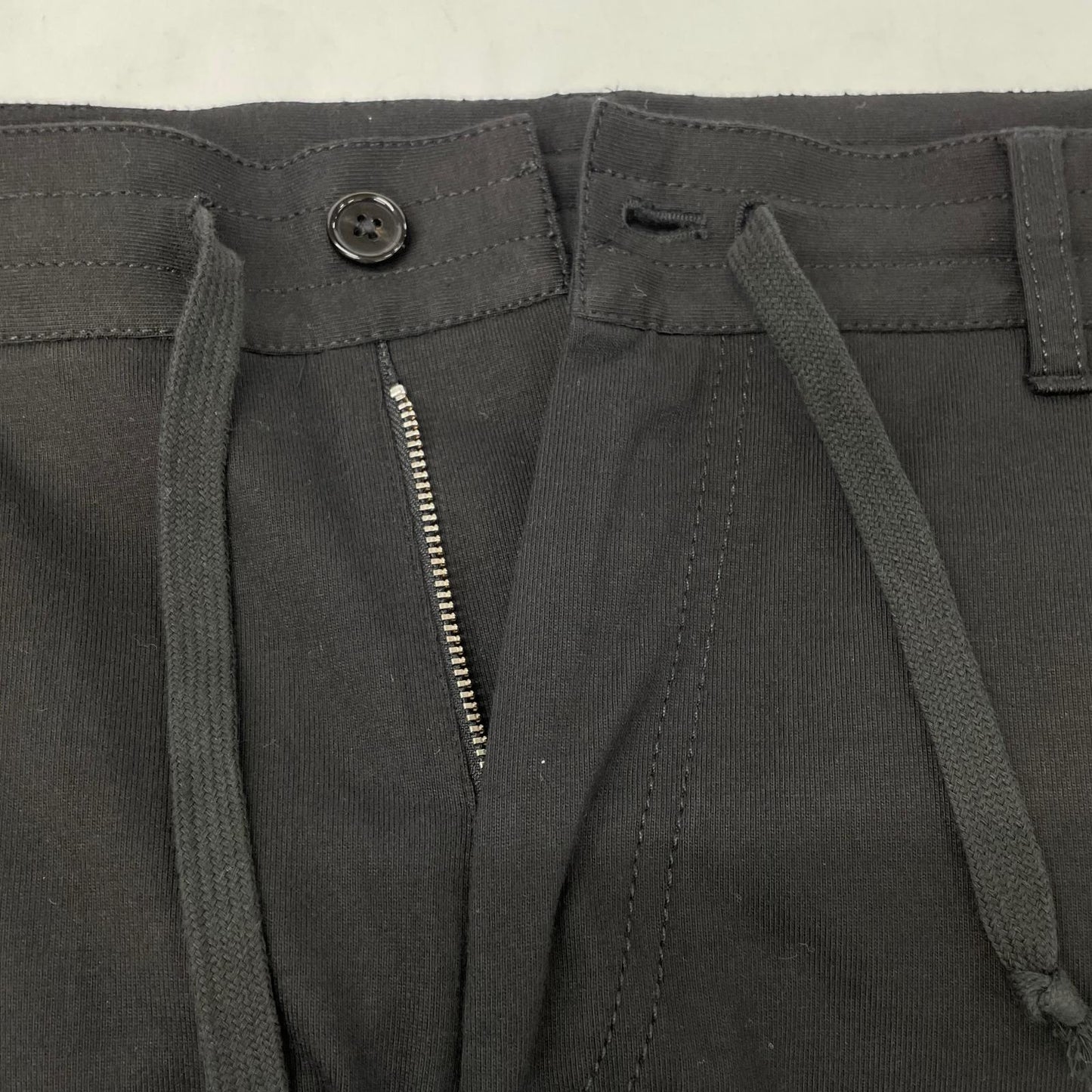 ANN DEMEULEMEESTER アンドゥムルメステール ブラック コットン100 トラウザーパンツ ボトムス