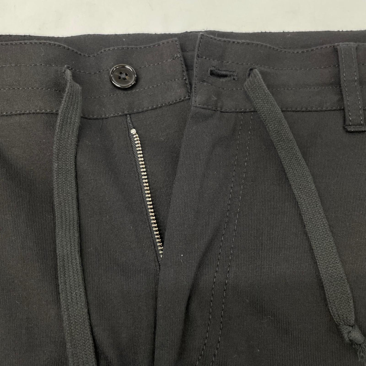 ANN DEMEULEMEESTER アンドゥムルメステール ブラック コットン100 トラウザーパンツ ボトムス