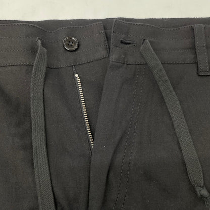 ANN DEMEULEMEESTER アンドゥムルメステール ブラック コットン100 トラウザーパンツ ボトムス